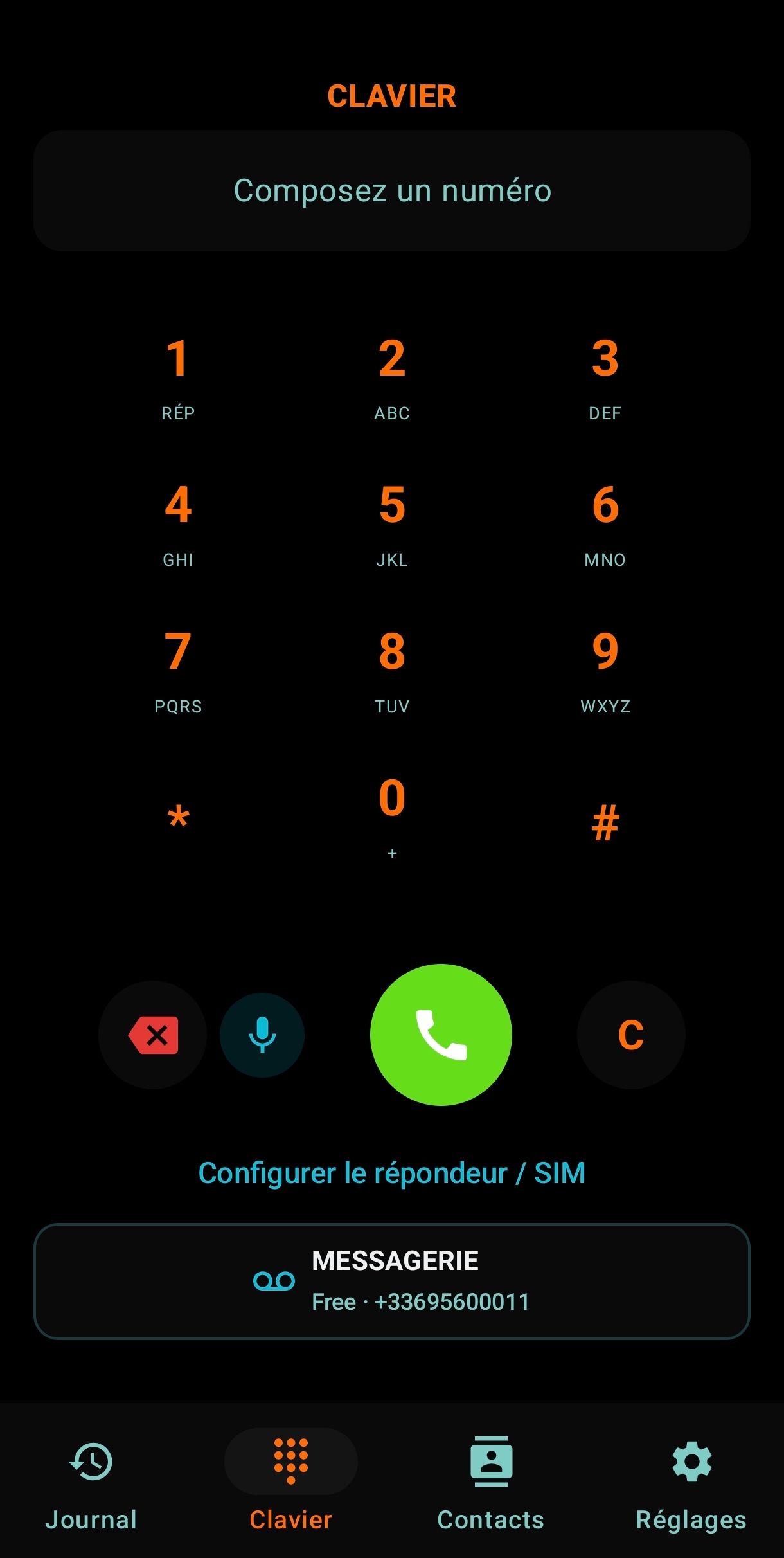 Clavier téléphonique PhoneZen
